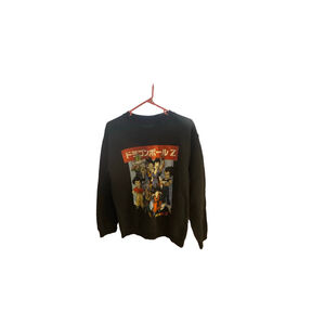 Dragon Ball Z Japanese Anime Sweatshirt Crew Neck Size Small Black Vintage